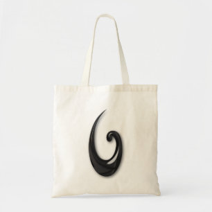 Maori-Fish Hook-obsidian Tragetasche