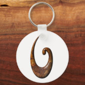 Maori Fish Hook - Rost Schlüsselanhänger (Vorderseite)