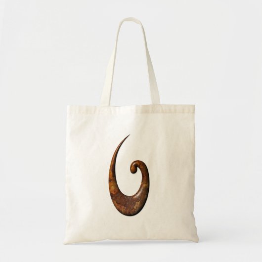 Maori Fish Hook - Rost Tragetasche (Vorne)