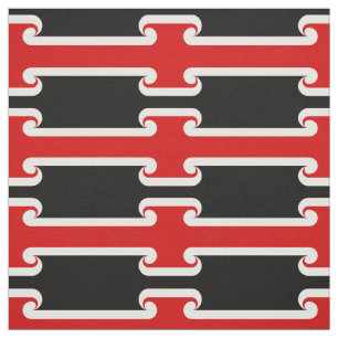 Maori Flag Fabric & Wave Modesport NZ/Rugby Stoff