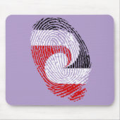 Maori flag fingerprints mousepad (Vorne)