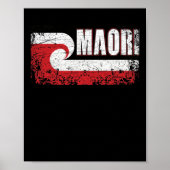 Maori Flag Neuseeland Flag Poster (Vorne)