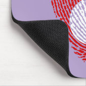 Maori-Flagge Fingerabdrücke Mousepad (Ecke)