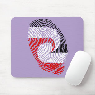 Maori-Flagge Fingerabdrücke Mousepad