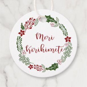 Māori Frory Christmas, Meri Kirihimete, Custom Geschenkanhänger