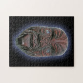 Maori- geschnitzte Maske Puzzle (Horizontal)