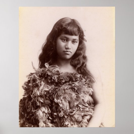 Māori Girl Poster (Vorne)