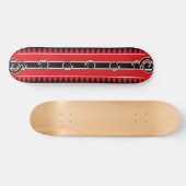 Maori-Hai-Zahn-Stammes- Skateboard (Horizontal)