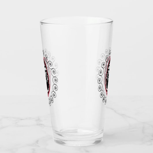 Maori Haka | Neuseeland | Native Art | Dekoration Glas (Rechts)