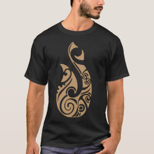 Maori Hei Matau Fishaken Tattoo Geschenk Idee T-Shirt