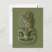 Maori Hei-Tiki Postcard Postkarte (Vorne/Hinten)