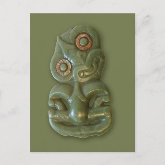 Maori Hei-Tiki Postcard Postkarte (Vorderseite)