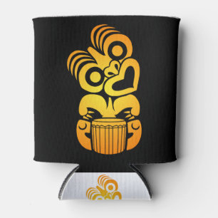 Maori- Hei Tiki Schlagzeuger-Musik-Stammes- Dosenkühler