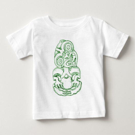 Maori- Hei-Tiki Skizze-Säuglings-T - Shirt (Vorderseite)
