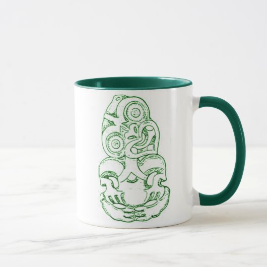 Maori- Hei-Tiki Skizze-Tasse Tasse (Rechts)