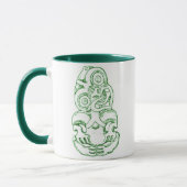 Maori- Hei-Tiki Skizze-Tasse Tasse (Links)