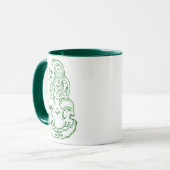 Maori- Hei-Tiki Skizze-Tasse Tasse (Vorderseite Links)
