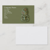 Maori- Hei-Tiki Visitenkarte (Vorne/Hinten)