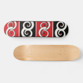 Maori-Inspirierte Spirale Skateboard (Horizontal)