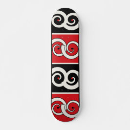 Maori-Inspirierte Spirale Skateboard