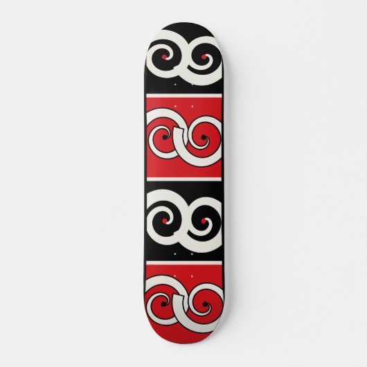 Maori-Inspirierte Spirale Skateboard (Vorne)