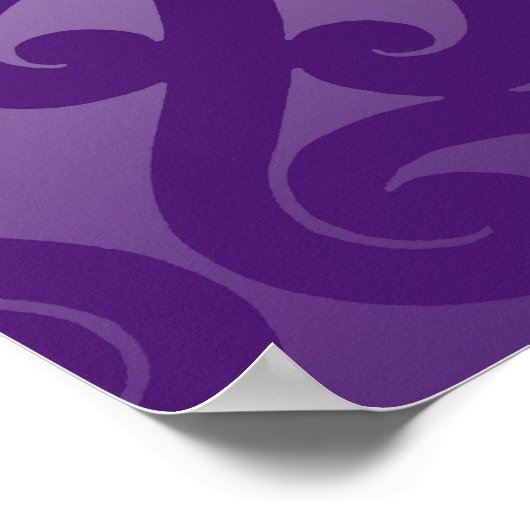 Maori inspirierte Tätowierkunst Poster (Ecke)