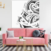 Maori Kirituhi Tattoo Art Leinwanddruck (Insitu (Wohnzimmer))