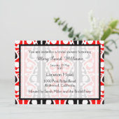 Maori Kowhaiwhai Bridal Shower Einladung (Stehend Vorderseite)