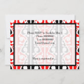 Maori Kowhaiwhai Bridal Shower Einladung (Rückseite)