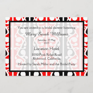 Maori Kowhaiwhai Bridal Shower Einladung