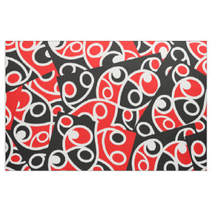 Maori Kowhaiwhai Layered Pattern Stoff