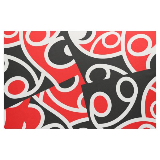 Maori Kowhaiwhai Layered Pattern Stoff (Fat Quarter (45,7 x 55,9 cm))