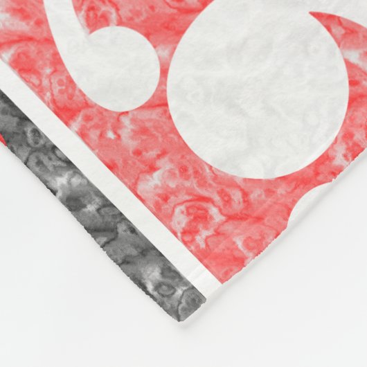 Maori Kowhaiwhai Marbled Pattern Fleecedecke (Ecke)