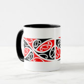 Maori- Kowhaiwhai Muster 1 - Tasse (Vorderseite Links)