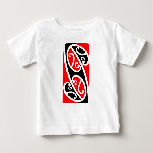 Maori- Kowhaiwhai Muster 2 Baby T-shirt (Vorderseite)