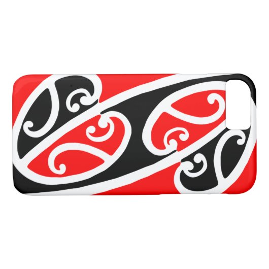 Maori Kowhaiwhai Muster 2 Case-Mate iPhone Hülle (Rückseite (Horizontal))