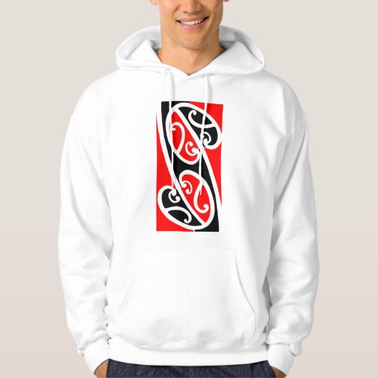 Maori- Kowhaiwhai Muster 2 Hoodie (Vorderseite)