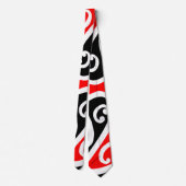 Maori- Kowhaiwhai Muster 2 Krawatte (Rückseite)