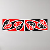 Maori Kowhaiwhai Muster 2 - Poster (Vorne)