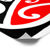 Maori Kowhaiwhai Muster 2 - Poster (Ecke)