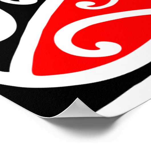 Maori Kowhaiwhai Muster 2 - Poster (Ecke)