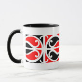 Maori- Kowhaiwhai Muster 3 - Tasse (Links)