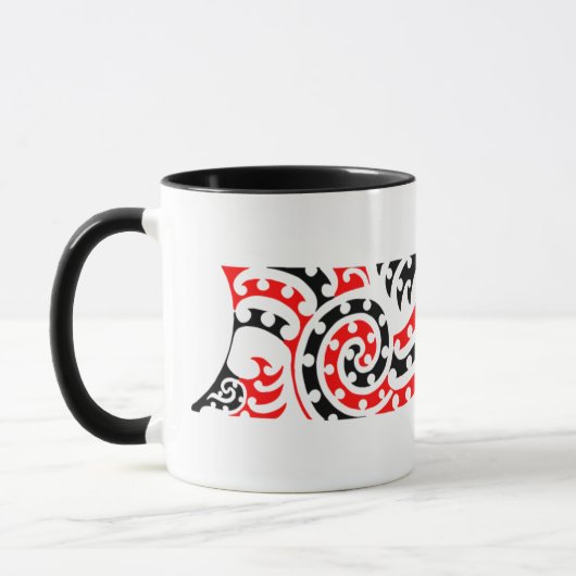 Maori- Kowhaiwhai Muster 4 - Tasse (Links)