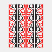 Maori Kowhaiwhai Traditionelles Muster Fleecedecke (Vorderseite)