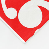 Maori Kowhaiwhai Traditionelles Muster Fleecedecke (Ecke)