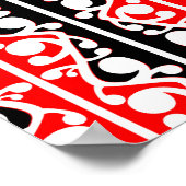 Maori Kowhaiwhai Traditionelles Muster Poster (Ecke)
