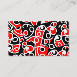 Maori Kowhaiwhai Tribal Neuseeland Visitenkarte