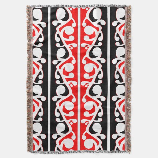 Maori Kowhaiwhai Tribal Pattern Decke (Vorderseite Vertikal)