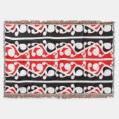 Maori Kowhaiwhai Tribal Pattern Decke (Vorderseite)