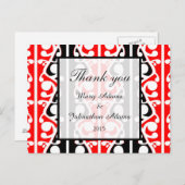 Maori Kowhaiwhai Vielen Dank Postkarte (Vorne/Hinten)